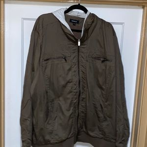 Olive Green double zip jacket